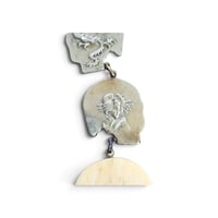 Image 4 of Antique Triple Skull Watch Fob, c. 1930s