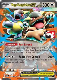 Mega Kangaskhan ex - 104/132 - Prize Pack Series Cards - Near Mint