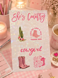 Image 1 of She's Country Sticker Sheet