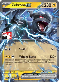 Zekrom ex - 034/086 (Left Stamp) - Prize Pack Series Cards - Near Mint
