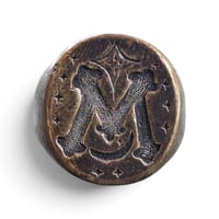 Image 1 of Vintage 'M' Signet Ring, c. 1950s