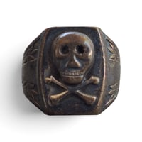 Image 1 of Antique Skull 'n' Bones ring, c. 1900s
