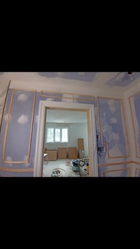 Image 1 of Custom Double-Tier Wall Molding & Powder Room Transformation