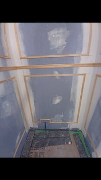 Image 3 of Custom Double-Tier Wall Molding & Powder Room Transformation