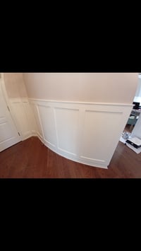 Image 3 of Custom Curved Wall Board & Batten Millwork