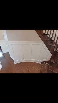 Image 4 of Custom Curved Wall Board & Batten Millwork
