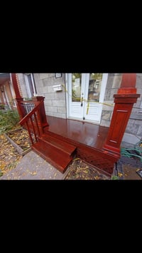 Image 4 of Exterior Porch Post Repair & Deck Refinishing