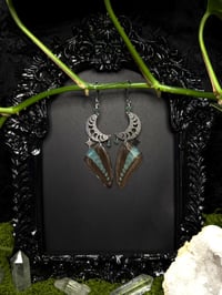 Image 1 of Graphium Sarpedon Butterfly Wing Earrings II