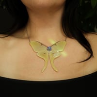 Image 2 of Luna Moth Necklace