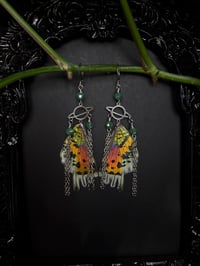 Image 2 of Madagascan Sunset Moth Wing Earrings II
