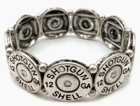 Image 1 of Shotgun 12 Gauge Bullet Stretch Bracelet