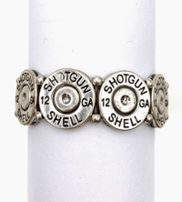 Image 2 of Shotgun 12 Gauge Bullet Stretch Bracelet
