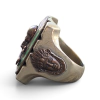 Image 2 of Vintage Jolly Roger Skull Ring, c. 1940s