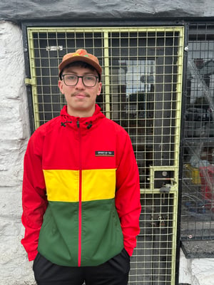 Image of Spirit of 58 Ripstop Anorak in Red Yellow Green 