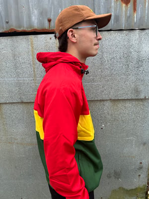 Image of Spirit of 58 Ripstop Anorak in Red Yellow Green 