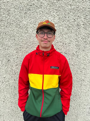 Image of Spirit of 58 Ripstop Anorak in Red Yellow Green 