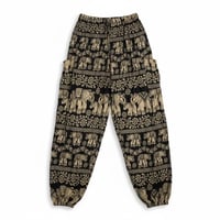 Image 8 of Elephant Harem Pants with Pockets, Boho Festival Trousers, High Crotch Unisex 507A/B