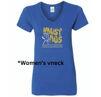Image 3 of Mustangs Split Logo Royal T-Shirt