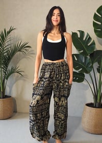 Image 6 of Elephant Harem Pants with Pockets, Boho Festival Trousers, High Crotch Unisex 507A/B