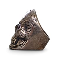 Image 2 of King Baby Skull Ring w/ Garnet Eyes, c. 2010
