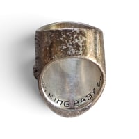 Image 5 of King Baby Skull Ring w/ Garnet Eyes, c. 2010