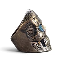 Image 3 of King Baby Skull Ring w/ Topaz Eyes, c. 2010