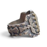 Image 3 of Vintage South American Warrior Thunderbird Ring, c. 1940s