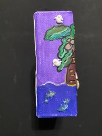 Image 3 of 4- square Ghosty on a Float painting