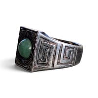 Image 2 of Antique Jade Stone Ring, c. 1930s