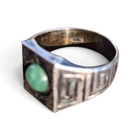 Image 3 of Antique Jade Stone Ring, c. 1930s