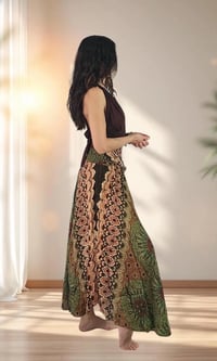 Image 6 of Coconut Thai Rayon Skirt Dress Boho Beach Wrap Skirt Lightweight Festival Clothing - 700A