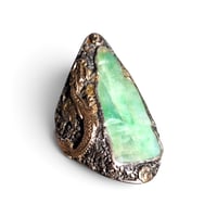 Image 3 of Antique Jade Buddha Figure Ring, c. 1920s