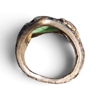Image 4 of Antique Jade Buddha Figure Ring, c. 1920s