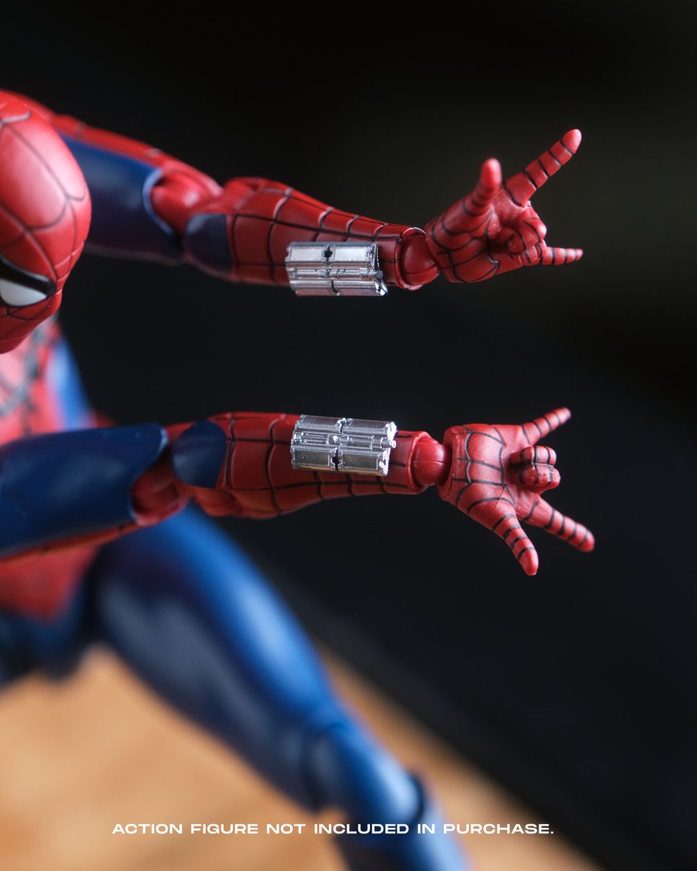 S.H. FIGUARTS Spider-Man Brand New Day 1/12 Scale movie-accurate Chrome Web Shooters