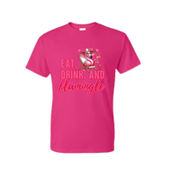 Image 1 of "Let's Flamingle" T-shirt