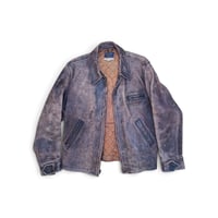 Image 1 of Vintage United Sportswear Horsehide Half-Belt Jacket, c. 1940s