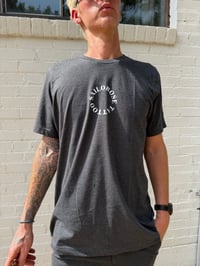 Image 1 of Roses and skull -gray T