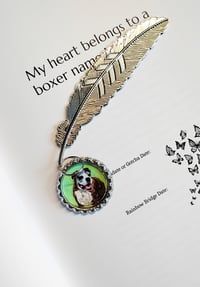 Image 1 of Custom Hand-Painted Dog Portrait Bookmark