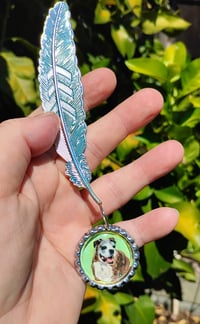 Image 2 of Custom Hand-Painted Dog Portrait Bookmark