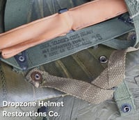 Image 20 of Vietnam M-1C Helmet & Paratrooper liner Mitchell Camo Cover. DEATH FROM ABOVE. 