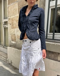 Image 4 of MARITHÉ + FRANÇOIS GIRBAUD NAVY METAL JACKET