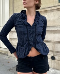 Image 6 of MARITHÉ + FRANÇOIS GIRBAUD NAVY METAL JACKET