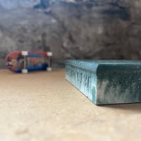 Image 3 of 03. Large Ledge - bullnose coping edge - green and white