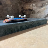 Image 3 of 02. B STOCK - Large Ledge - bullnose coping edge - green and black