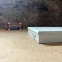 Image 3 of 05. B STOCK - Large Ledge - bullnose coping edge - grey