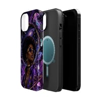 Image 2 of Cosmic Afro Queen Phone Case