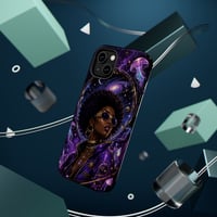 Image 3 of Cosmic Afro Queen Phone Case
