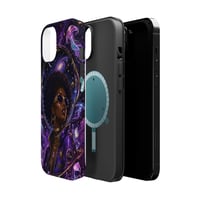 Image 5 of Cosmic Afro Queen Phone Case
