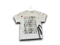 Image 2 of Copy of Custom upcycled reworked screen print USC gray T shirt - Sade Adu, War