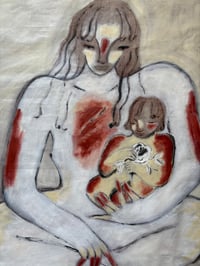 Image 3 of 'Madonna with a child' painting on canvas